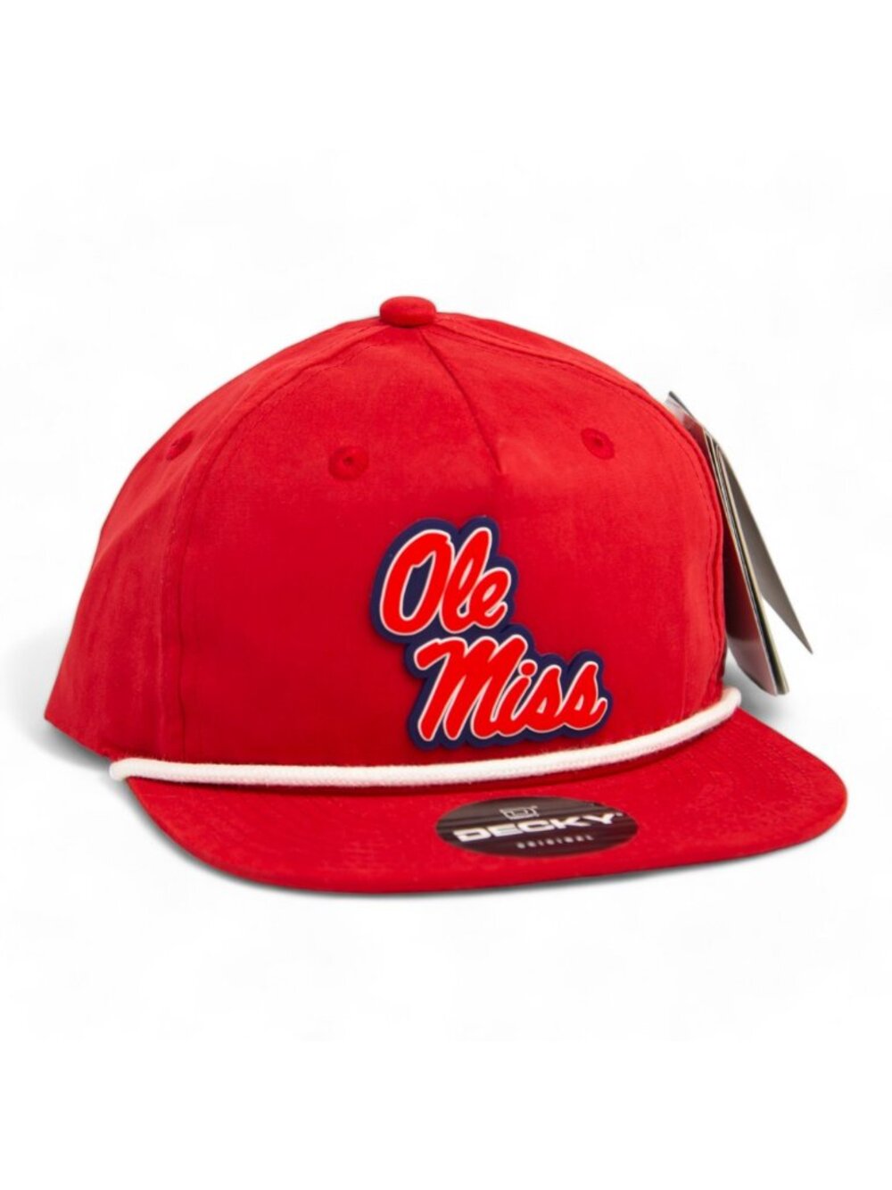 Ole Miss Rebels 3D Classic Rope Hat- Red/ White